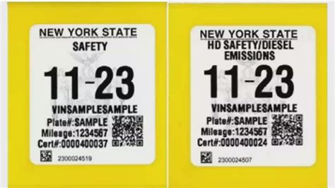 As the system. . Order nys inspection stickers